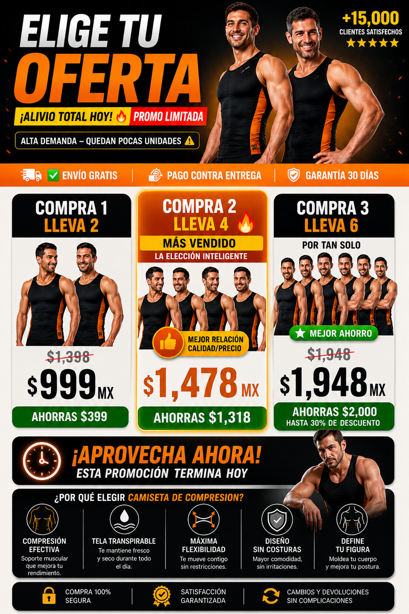 Camiseta Compresión Deportiva Premium Máximo Rendimiento Hoy