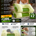 Almohadas Ortopédicas Ergonómicas Frescas Pack 2 Unidades