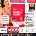 Probióticos Premium para Mujeres 60 Gomas Naturales