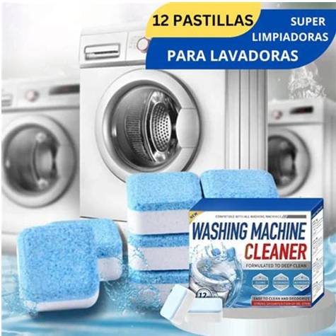 Kit 12 Pastillas Limpieza Lavadora Premium Garantizado