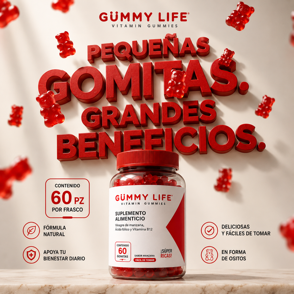 Gummy Life Gomitas De Vinagre De Manzana