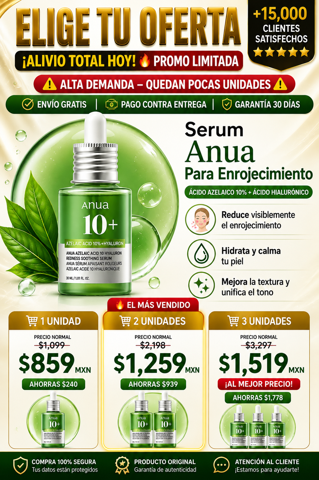 Serum Anua Reduce Enrojecimiento Piel Sensible Ahora