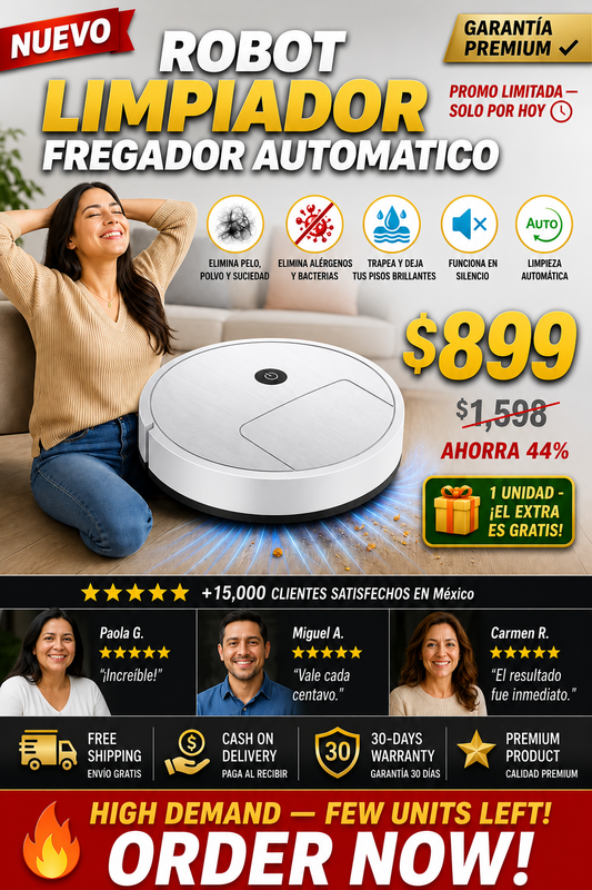 Robot Limpiador Fregador Automático - Entrega Inmediata