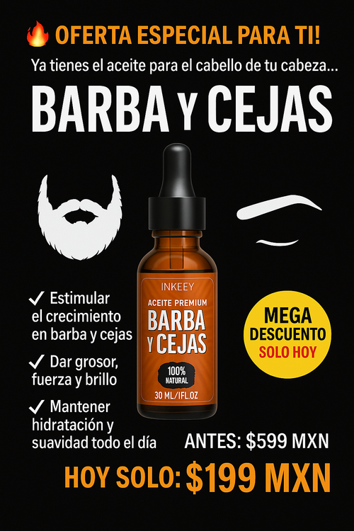 Aceite para el crecimiento de la barba