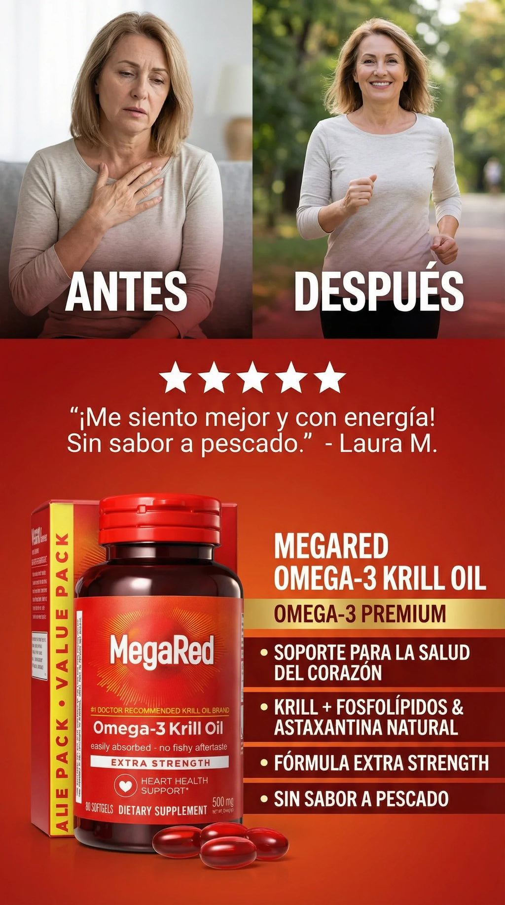 Suplemento Megared Omega 3 90 Capsu