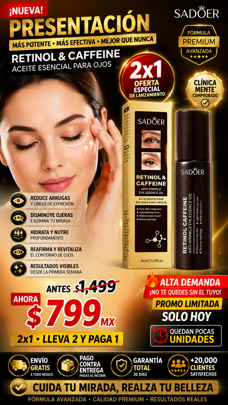Retinol Cafeina Ojos Antiedad Aceite