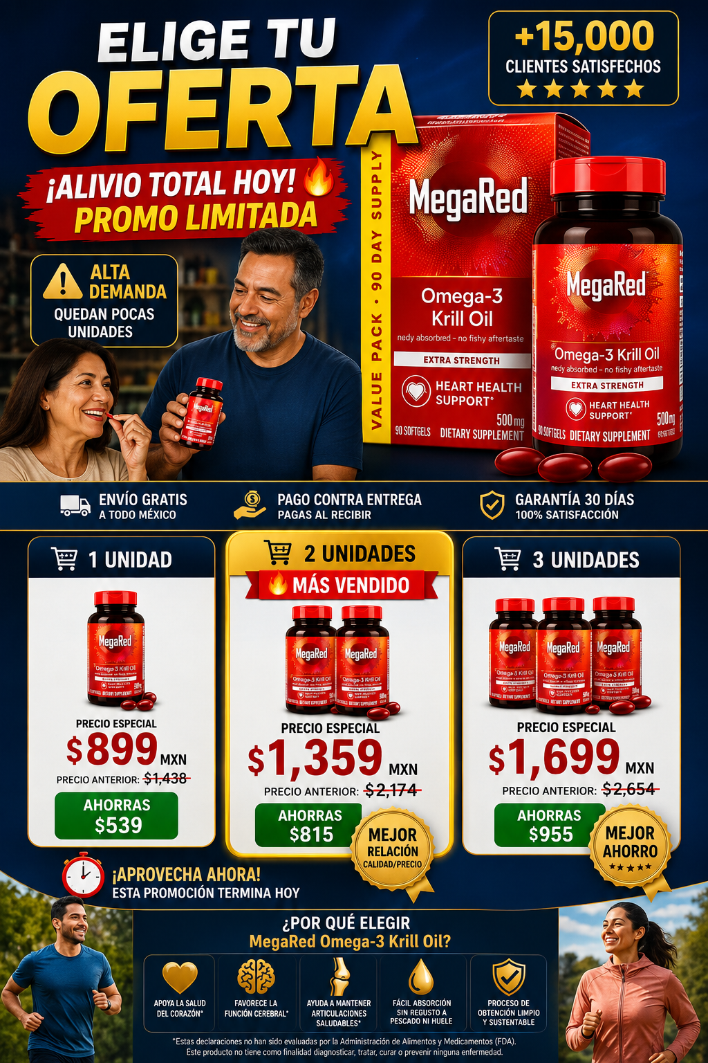 Megared Omega 3 90 Cápsulas - Salud Cardiovascular Premium