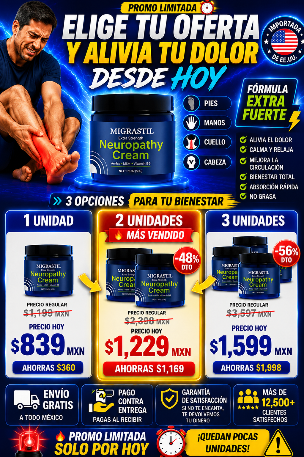 Crema Migrastil Alivio Neuropatía Efectiva Rápida