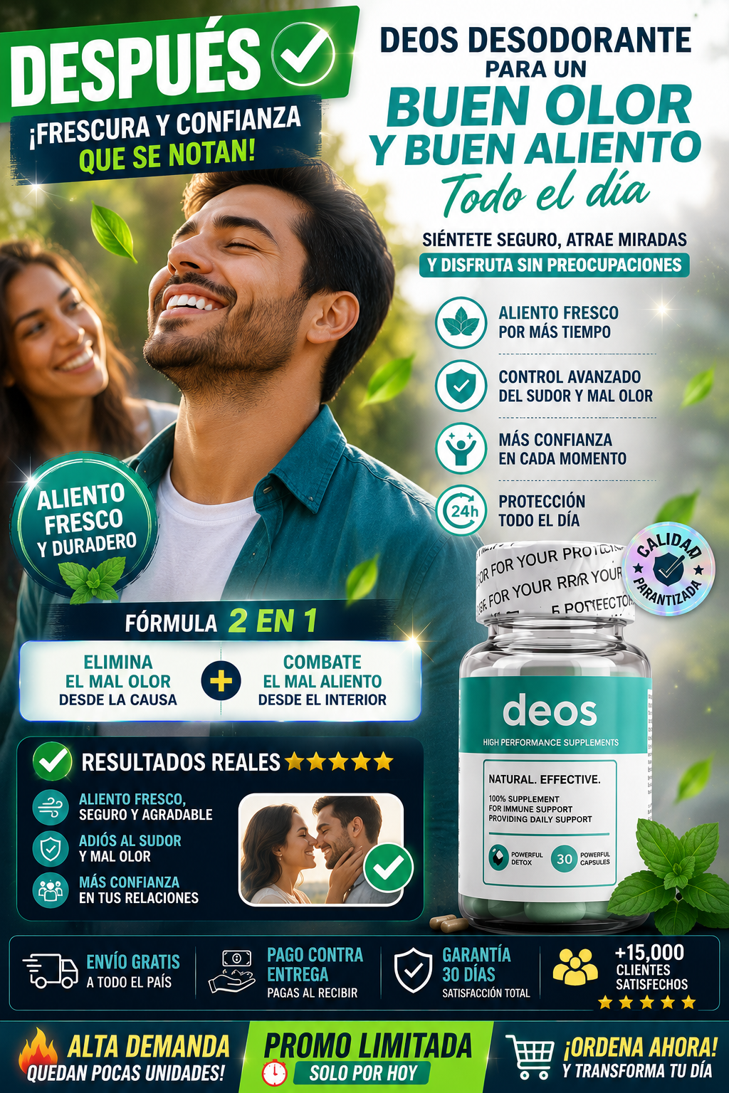 Desodorante Deos Protección 24 Horas Garantizada