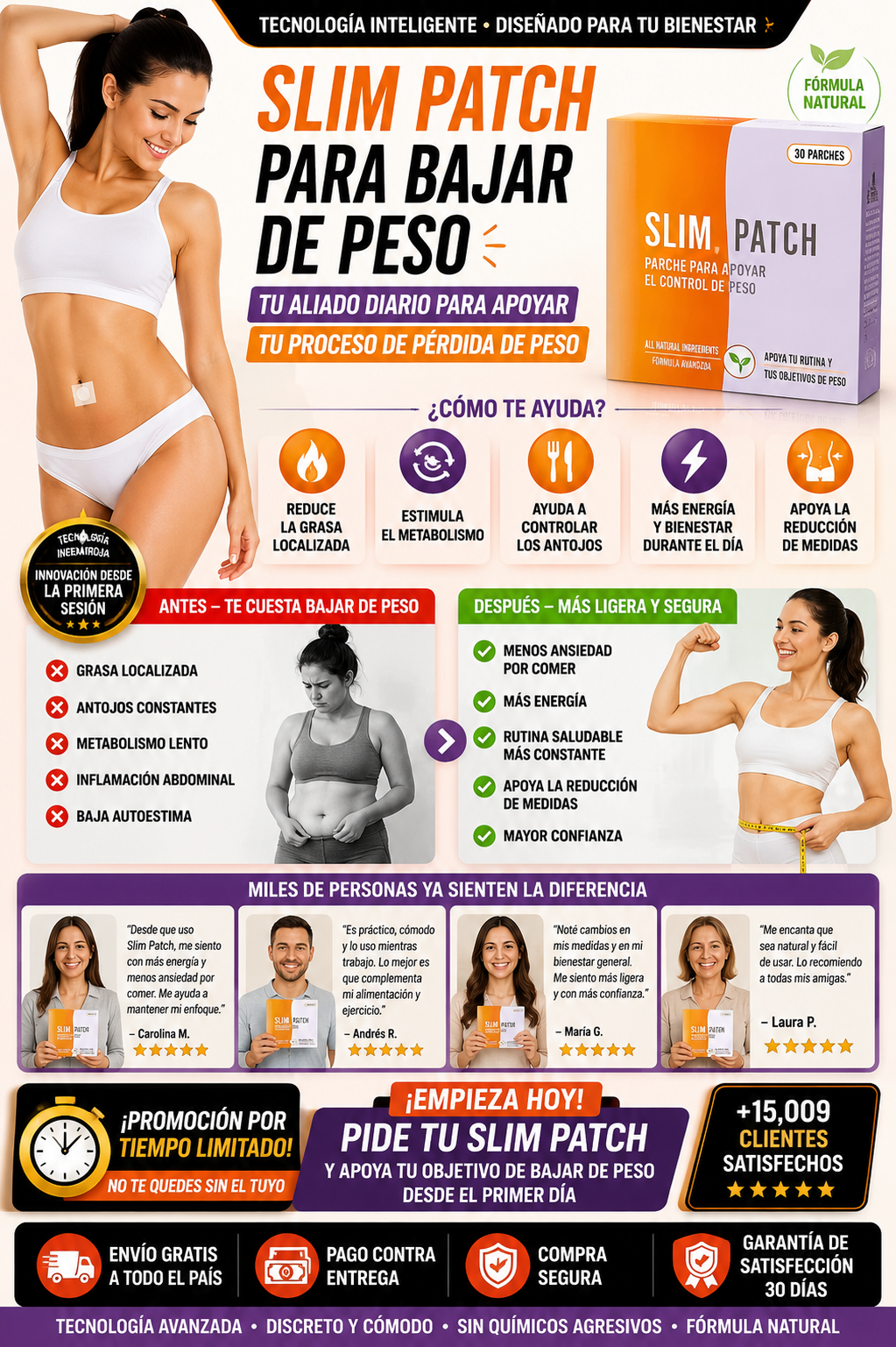 Slim Patch Reductor De Peso - Envío Seguro COD