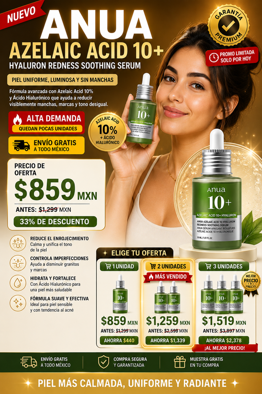 Serum Anua Reduce Enrojecimiento Piel Sensible Ahora