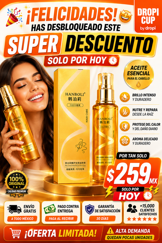 HANBOLI ACEITE ESENCIAL PARA EL CABELLO