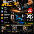 Amoladora Angular Recargable 3