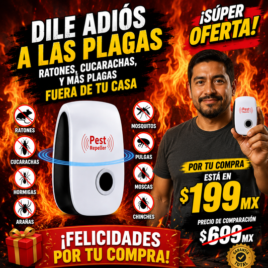 Repelente ultrasonico de plagas potente