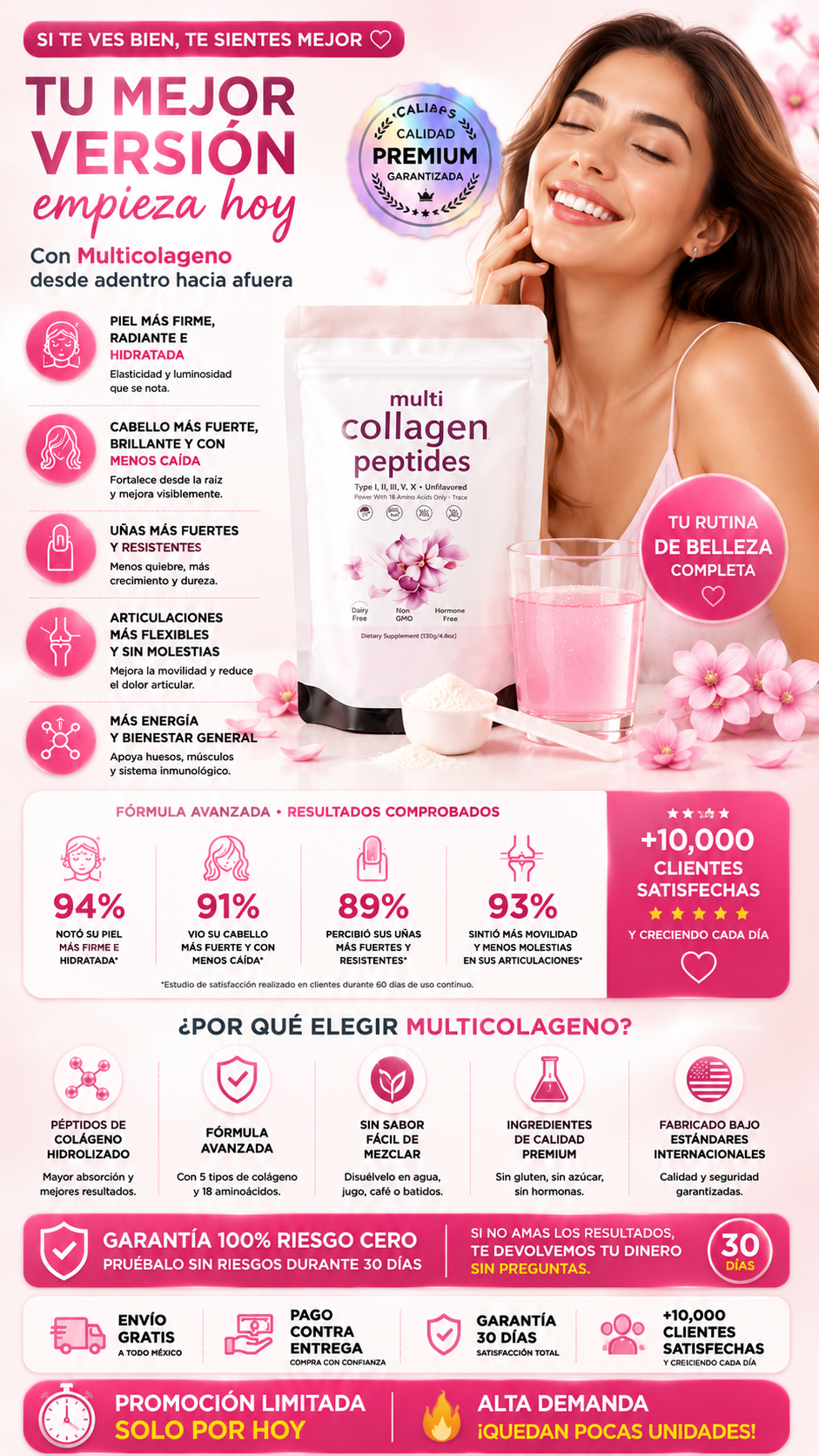 Multicolageno Premium Colágeno Puro Articulaciones Piel
