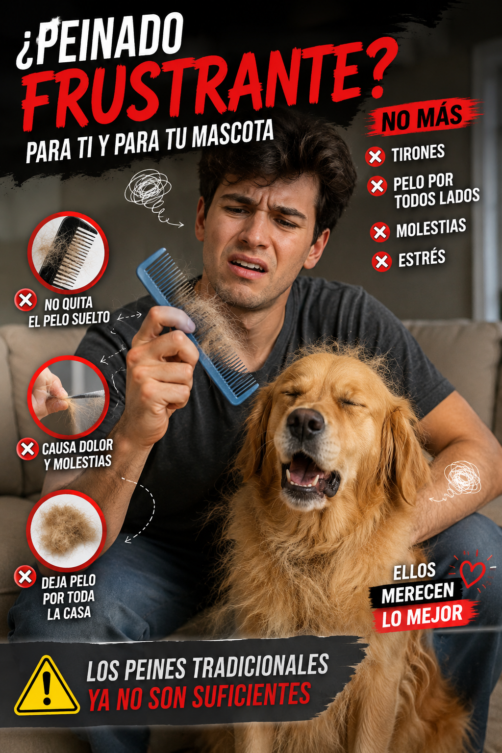 Cepillo Para Mascota De Vapor Spray Reca