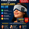 Máscara Dormir Auriculares Bluetooth Música Sueño Profundo