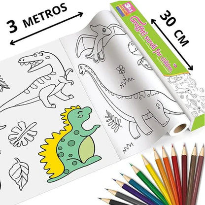 OFERTA 2x1, ROLLO PARA COLOREAR DE 3 METROS 🎉