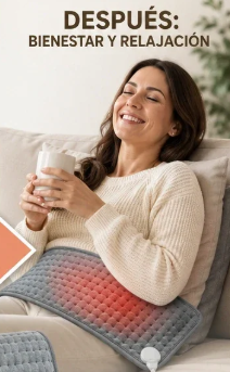 Manta Lumbar Eléctrica Terapia Dolor Espalda