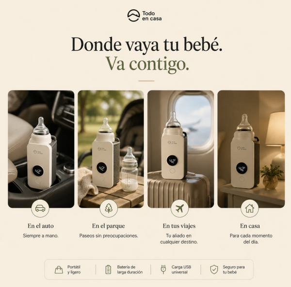 Calentador Biberon Recargable Portatil