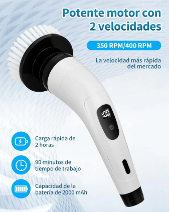 Cepillo Electrico Limpieza 9 En 1