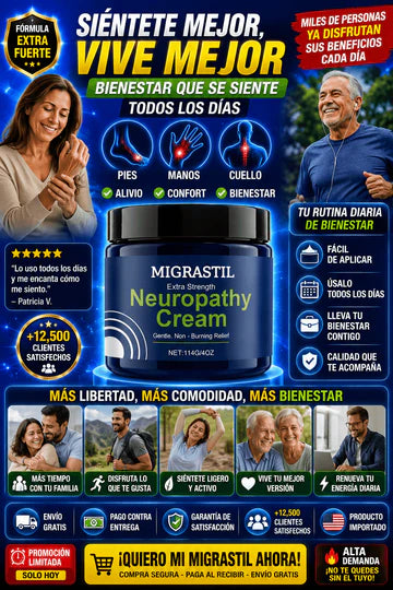 Crema Migrastil Alivio Neuropatía Efectiva Rápida