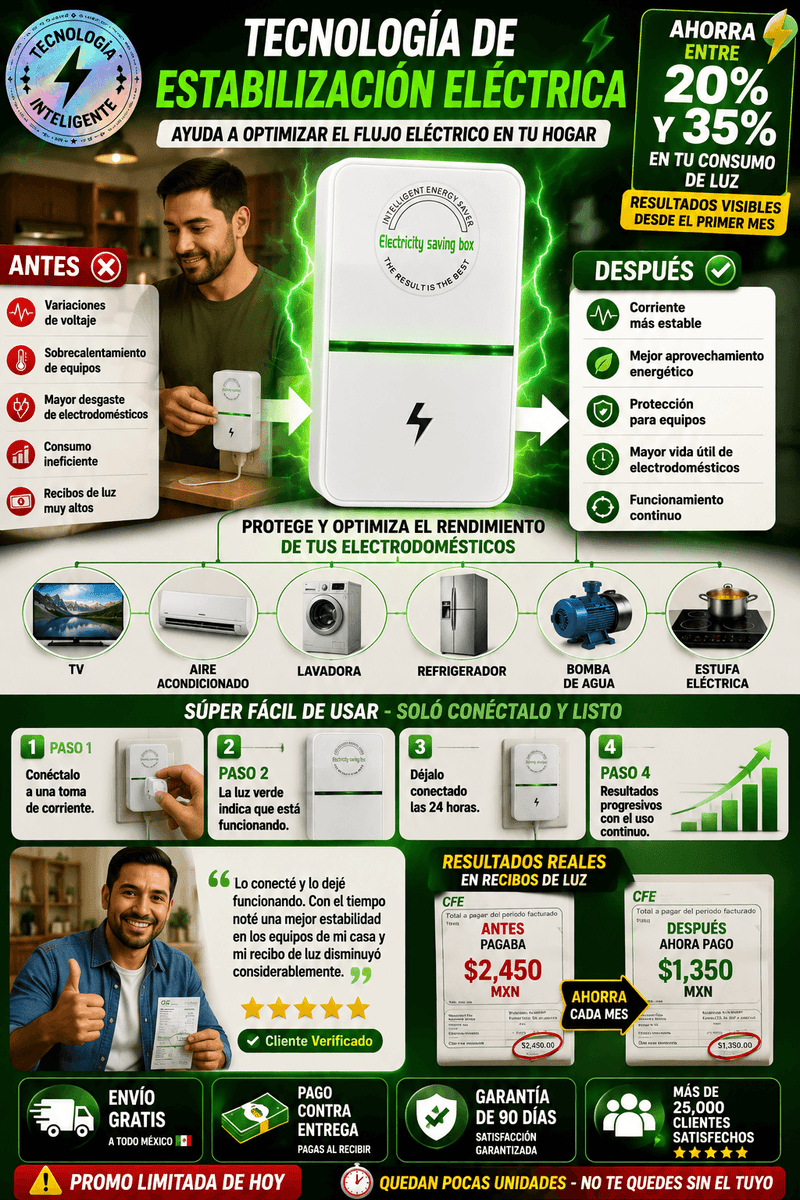 Ahorrador Energía Eléctrica Inteligente Económico Factura