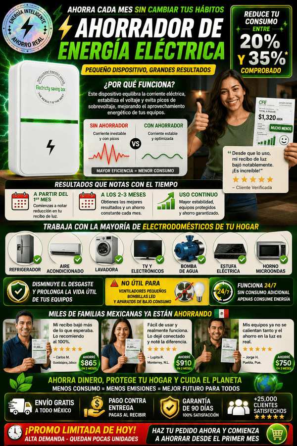 Ahorrador Energía Eléctrica Inteligente Económico Factura