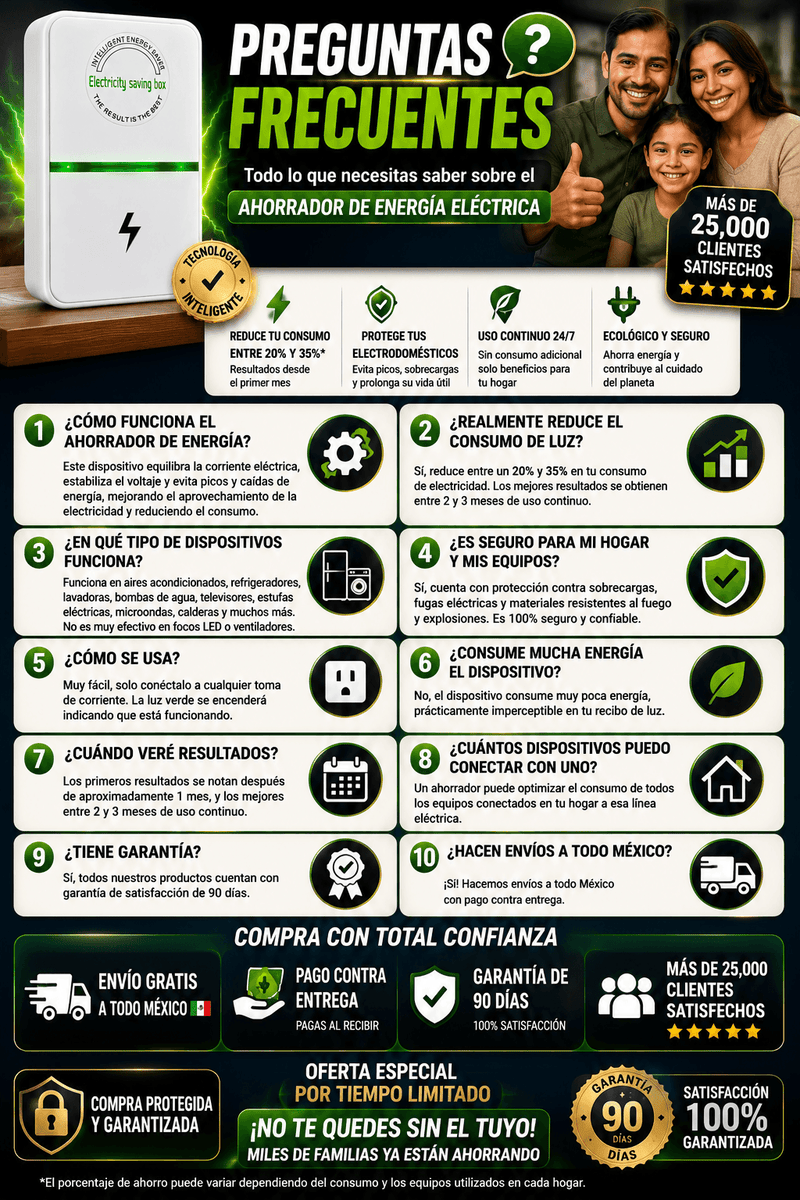 Ahorrador Energía Eléctrica Inteligente Económico Factura