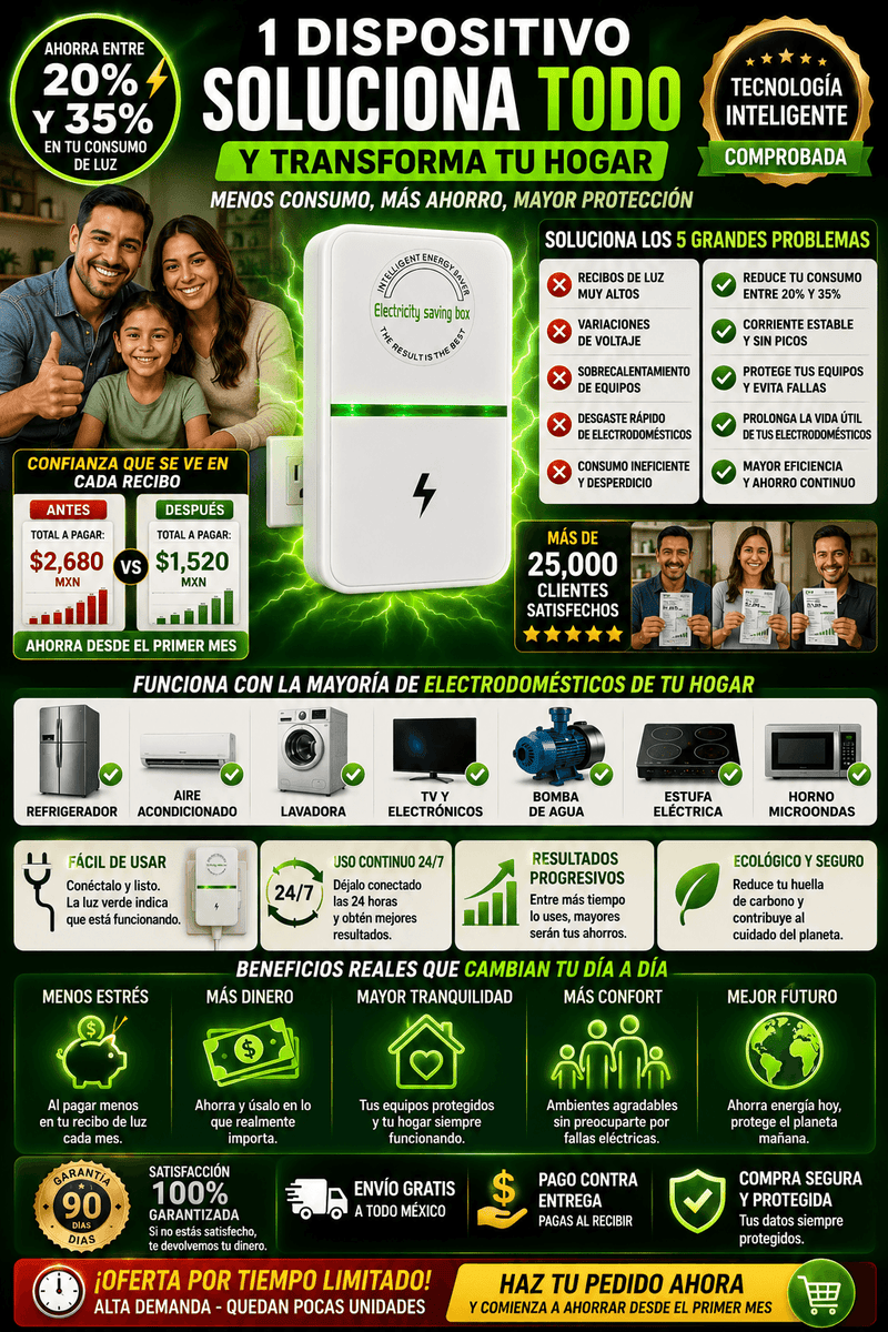 Ahorrador Energía Eléctrica Inteligente Económico Factura
