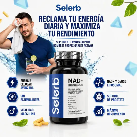 Suplemento Selerb Nad+ MenS Complex 60cp