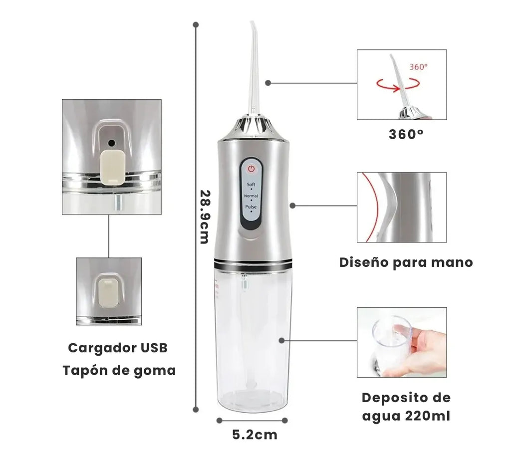 Irrigador Dental Recargable