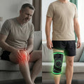 Rodillera deportiva de compresión con soporte lateral