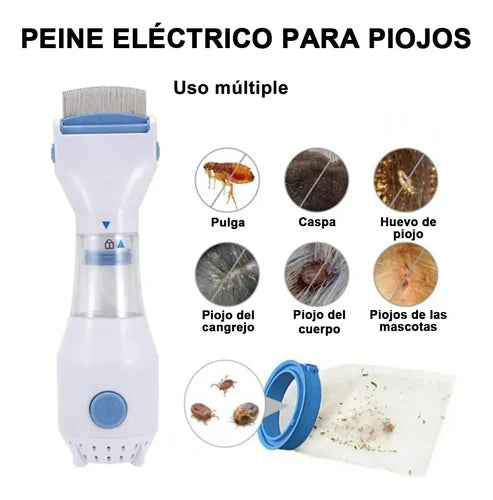 Peine Electrico Aspiradora Para Eliminar