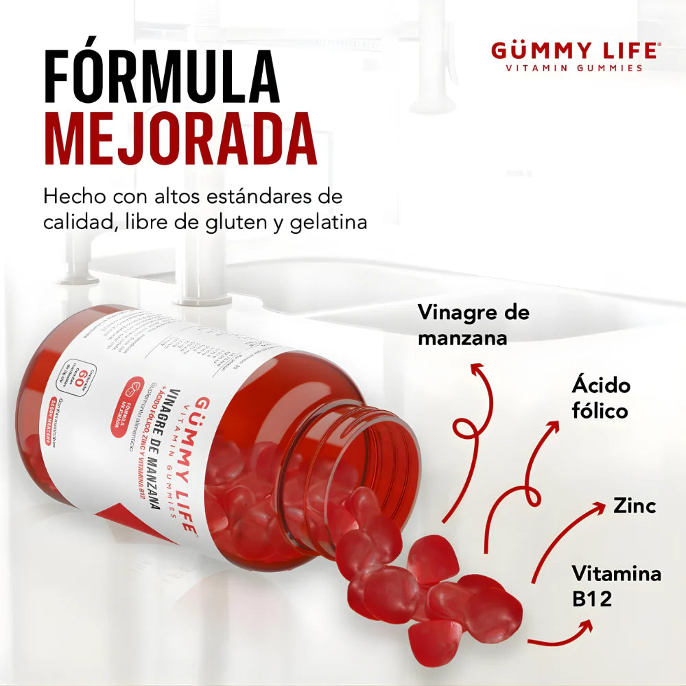 Gummy Life Gomitas De Vinagre De Manzana