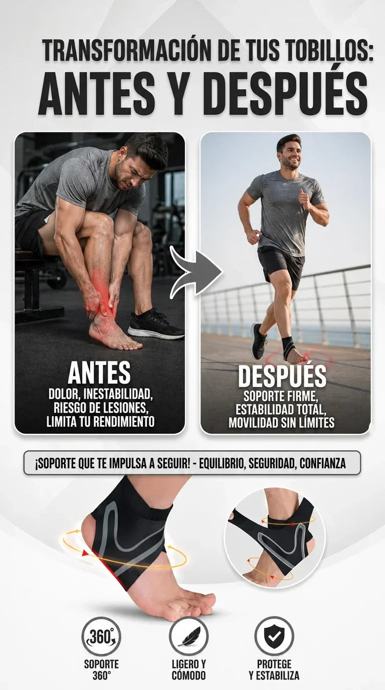 Tobillera Azul De Comprension Deportiva