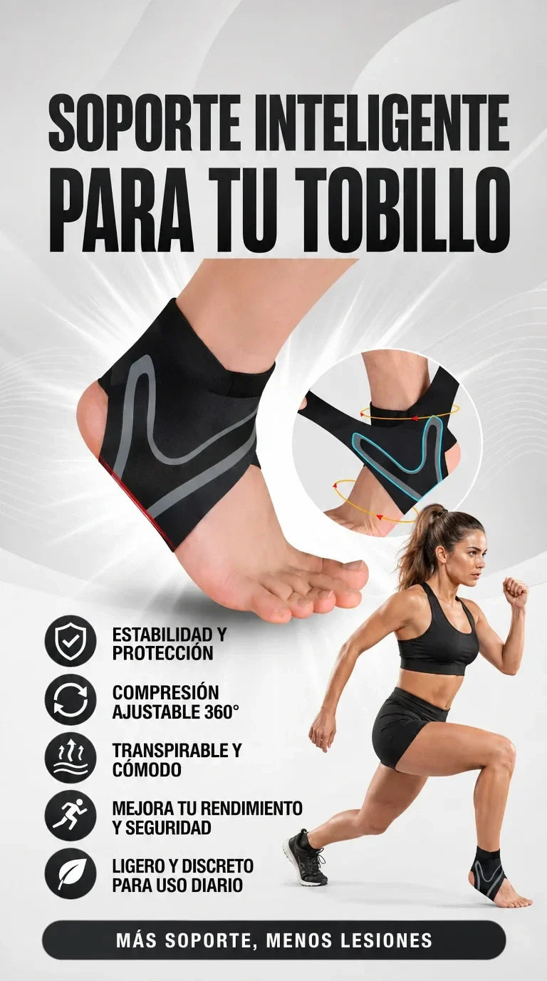 Tobillera Azul De Comprension Deportiva