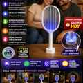 Raqueta Mosquitero Eléctrico Recargable Mata Insectos