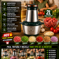 Picadora Eléctrica de Alimentos Potente Rápida
