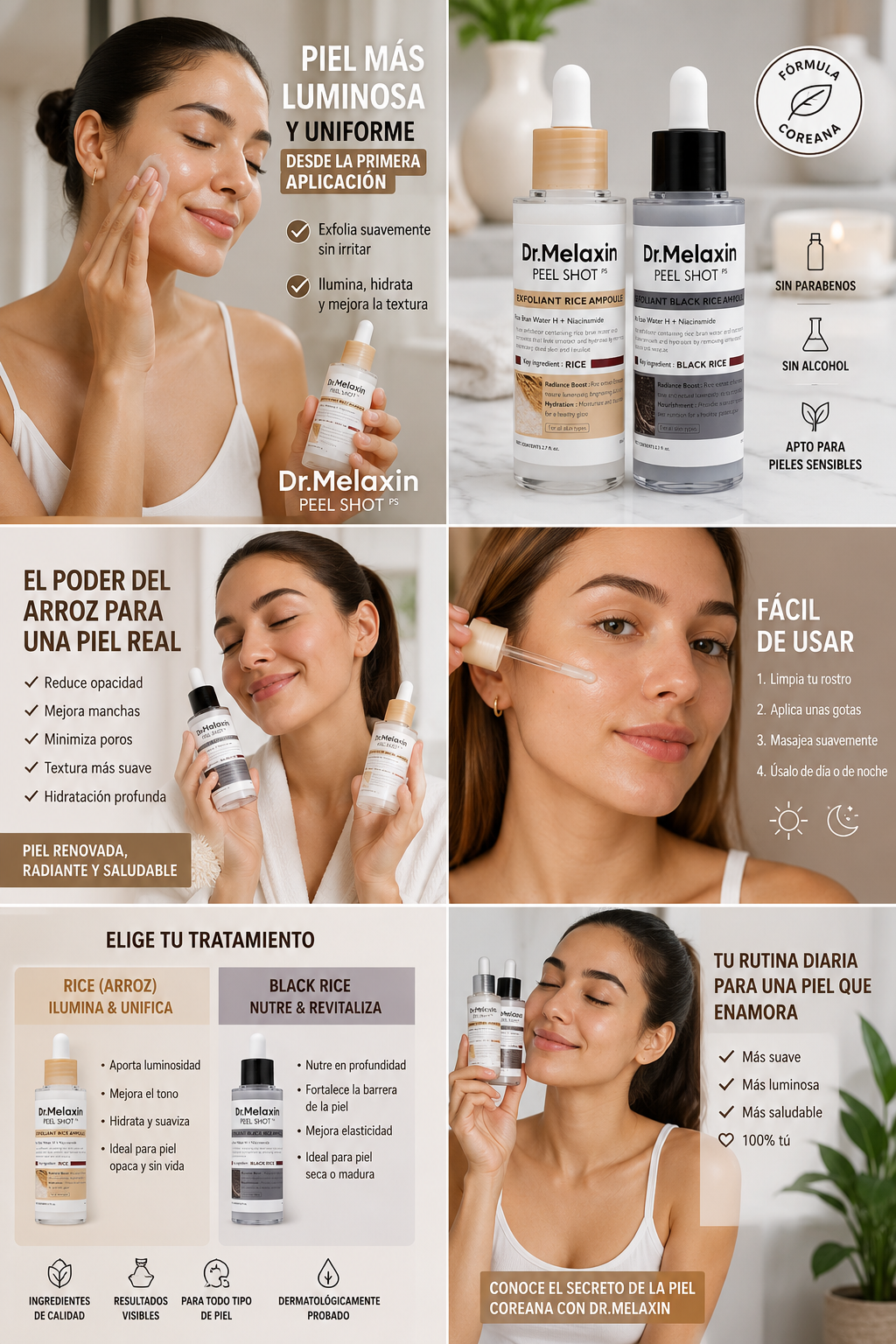 Kit Exfoliante Facial Dr. Melaxin Piel Suave Radiante