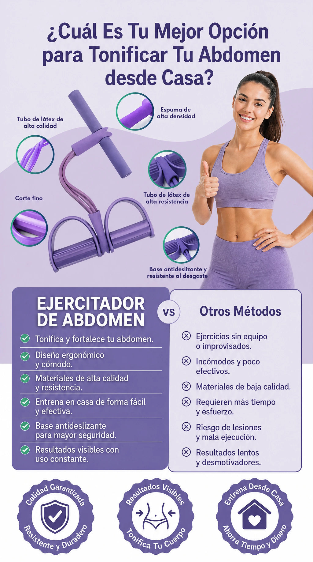Banda Elástica Resistencia Multiusos - Ejercicio en Casa