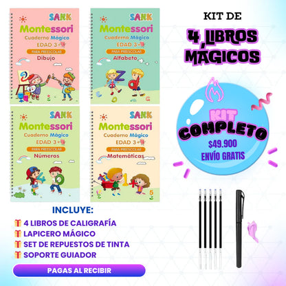 ¡Aprovecha la Mega Promoción de la Semana! Compra 1 y recibe 4 cuadernos mágicos por el mismo precio.