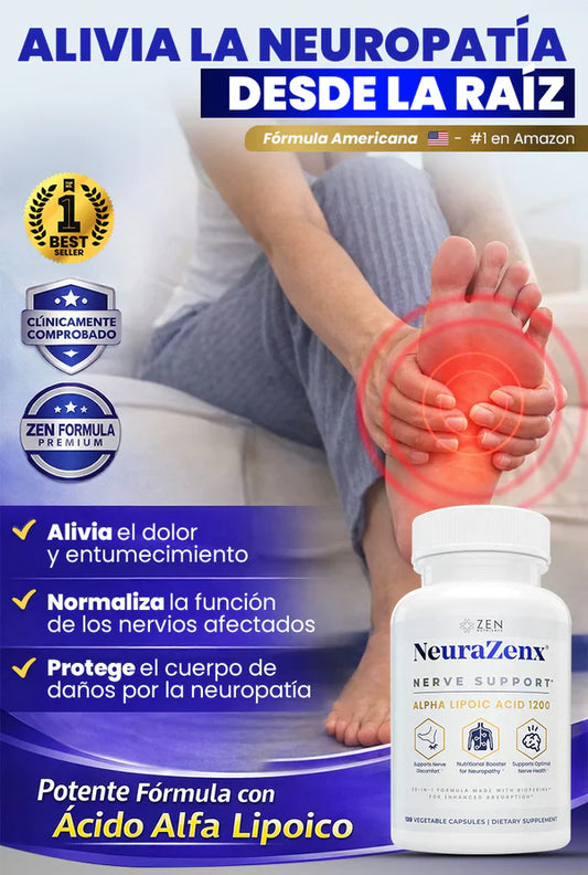 Suplemento Neurazenx Nutrients para Nervios Relajados