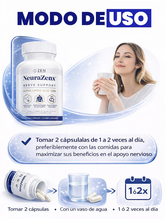 Suplemento Neurazenx Nutrients para Nervios Relajados