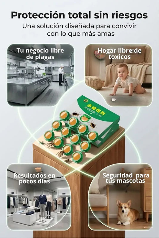Repelente De Cucarachas 8 Comprimidos 3x1