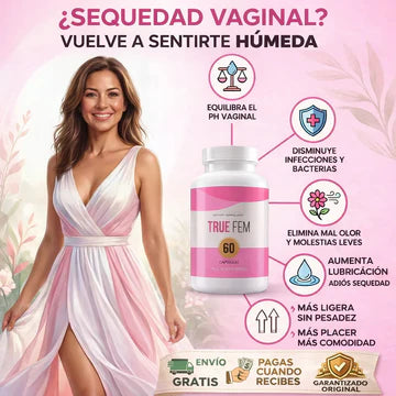 True Fem Balance Suplemento Hormonal Mujer 60 Cápsulas