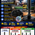 Antena Digital HD Para TV Plus Señal Fuerte