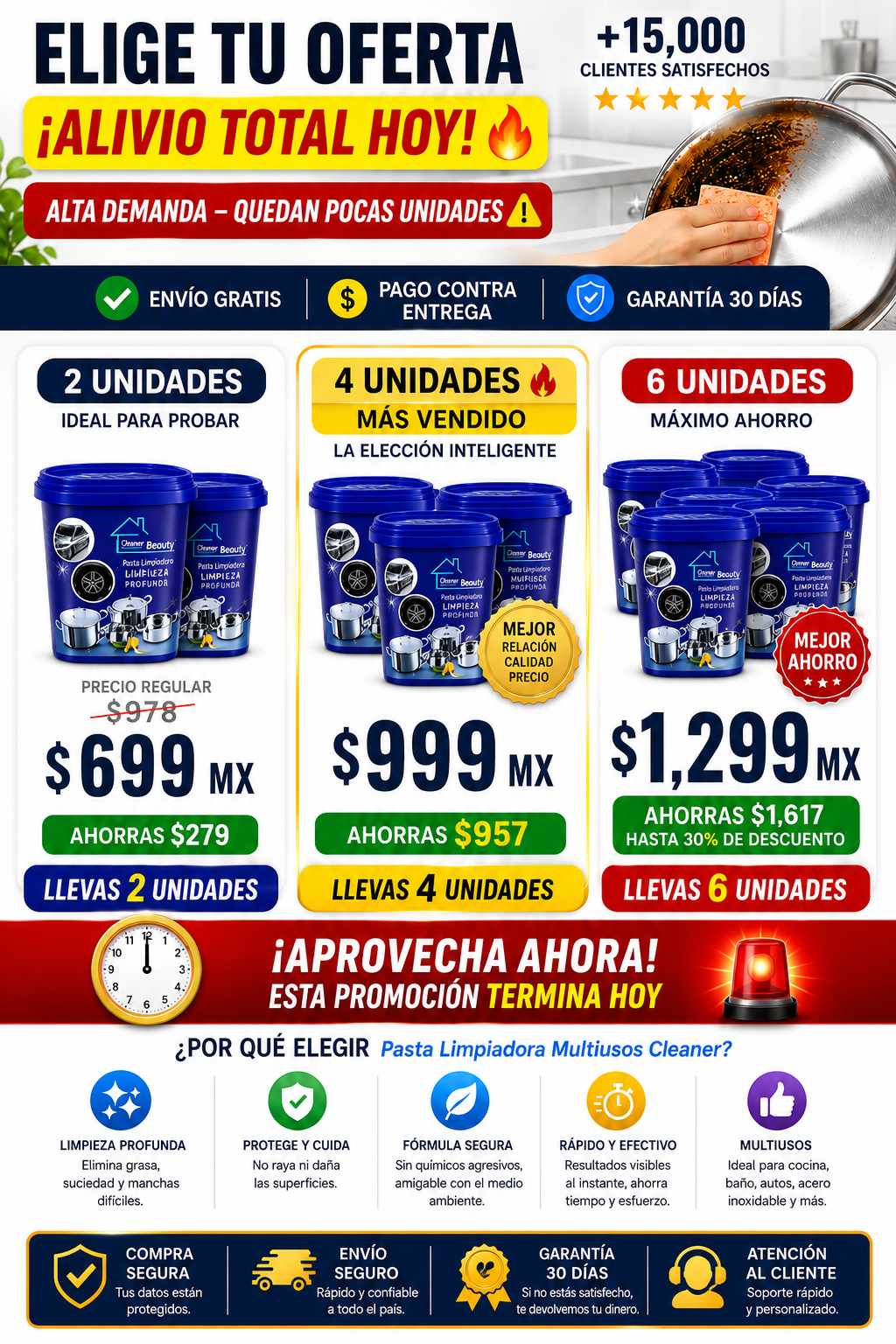 Pasta Limpiadora Multiusos Cleaner - Potente Desengrasante