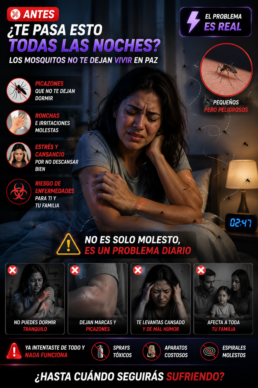 Raqueta Mosquitero Eléctrico Recargable Mata Insectos