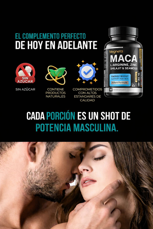 Maca Negra Potenciada para Hombres | 60 Cápsulas